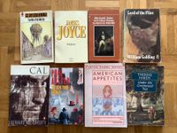 8 English Books modern classics James Joyce HG Wells Golding