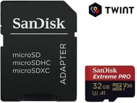 SANDISK Extreme Pro microSDHC, Class 10, UHS-I A1, V30, 32GB