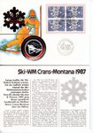 Münzbrief, Ski-WM Crans Montana 999,9