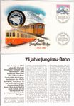 Münzbrief, 75 Jahre Jungfrau-Bahn 999,9