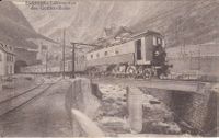 Ansichtskarte 'Elektrische Lokomotive Gotthardbahn' 1920