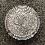 1 Unze Silber Australien Kookaburra 1991 ST