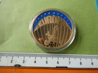 Europa 1998, ECU - vergoldete Medaille PP in Schutzhülse