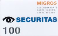 Migros Geschenkkarte Securitas 100