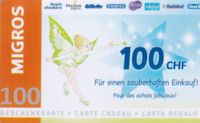 Migros Geschenkkarte 100 "zauberhaften Einkauf"