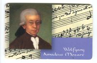 Telefonkarte "Wolfgang Amadeus Mozart".