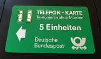 Telefon-Karte Deutsche Bundespost 5 Einheiten Nr. 1060135
