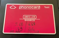 phonocard Test Landis & Gyr Sodeco K.Nr. 03 022 389
