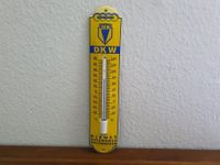 Emailschild DKW Auto Union Thermometer Emaille Schild Retro