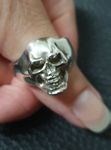 Neu: Klassischer Skull Ring Gr. 62 / 925 Silber