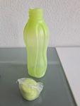 Eco Trinkflasche Tupperware, gelb-grün, neu 750 ml