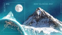 CRYPTO Marke Schweiz Token 2 Dent Blanche mit NFT neuwertig