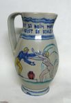 antiker WasserKrug RHEINFELDEN-Keramik mit SPruch