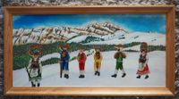 Appenzell, Silvesterchläuse, Winter, Laubsäge/Bauernmalerei