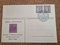 1943 Tag der Briefmarke Spezielle Karte Marke geschnitten