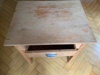 Schreibtisch Pult Massivholz, mit Schublade, H 70, 60x75