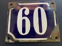 hausnummer 60 /antik/nummernschild