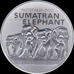Australien 1 Dollar 2022 Sumatran Elephant - Australia Zoo