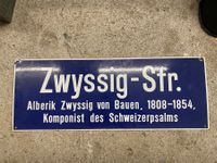 Emailschild Zwyssig-Str. 30x80cm