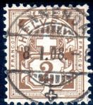 1908 ENNENDA ZIFFERMUSTER 2 RP SBK 80 MIT VOLLSTEMPEL - I16