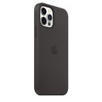 Coque en silicone avec MagSafe iPhone 12 | 12 Pro - Noir
