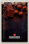 Blechschild-SWITZERLAND-Süsse Schokolade