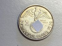 2 Deutsche Reichsmark Silber 1939 Paul von Hindenburg