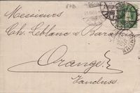 Schweiz: Brief 1888 mit 67B nach Orange F