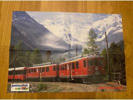 SBB Poster, Plakat , Lok 2000, RE 460 u. Bernina Express Rhb