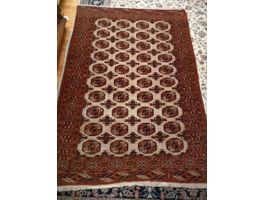 Feine alter handgeknüpfter Teppich persisch 141 x 198