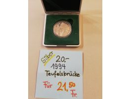 Schweizer 20 Fr. Gedenkmünzen  Silber 1994