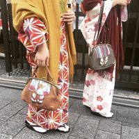 Japanische Kimono Style Schultertasche