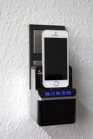 Reise-Lautsprecher + Ladegerät für iPhone, mit Bluetooth