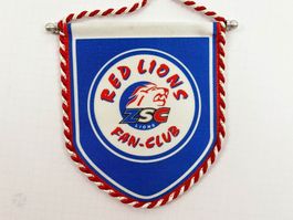 ZSC RED LIONS FAN CLUB Eishockeywimpel Hockey Vintage Wimpel