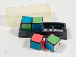 Masudaya FACE 4 Puzzle Cube Brain Teaser 1980s Japan Vintage