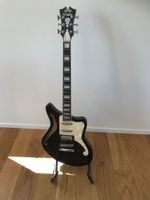 Gitarre D’Angelico Premier Bedford SH Black Flake