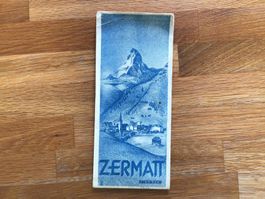 Wander-/Exkursionskarte Zermatt 1930