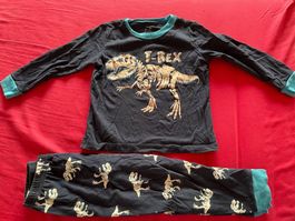 A3: Dinosaurier Schlafanzug 104, leuchtet im Dunklen