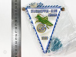 GCZ Grasshoppers Club Zürich Wimpel Flagge Fahne 80s 1980er