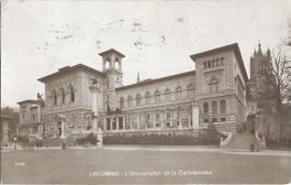 Lausanne L'Université et la Cathédrale 1916