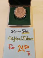 Schöne Schweizer Gedenkmünze 20 Fr. Silber 1994