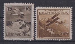 Liechtenstein 1930: 2 Werte *