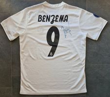 Real Madrid Trikot #9 Karim Benzema M mit Unterschrift