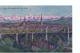 BERN Kornhausbrücke mit Alpen; P. Lebet édit Genève