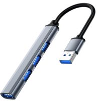 4-Port USB 3.0 Highspeed Aluminium Hub im edlen Design