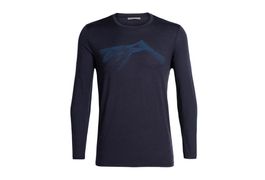 Icebreaker langärmliges T-Shirt, blau, XL