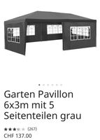 Pavillion/ Zelt 3x6 mit Seitenwänden