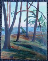Aquarell WALTER HADORN (1898 -1986) "Bäume am Ufer"