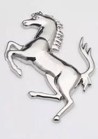#36 Ferrari Logo Silber 78x50 mm