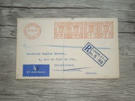 TR15 Enveloppe  + Timbre England 1936